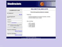 Tablet Screenshot of bluebrackets.com